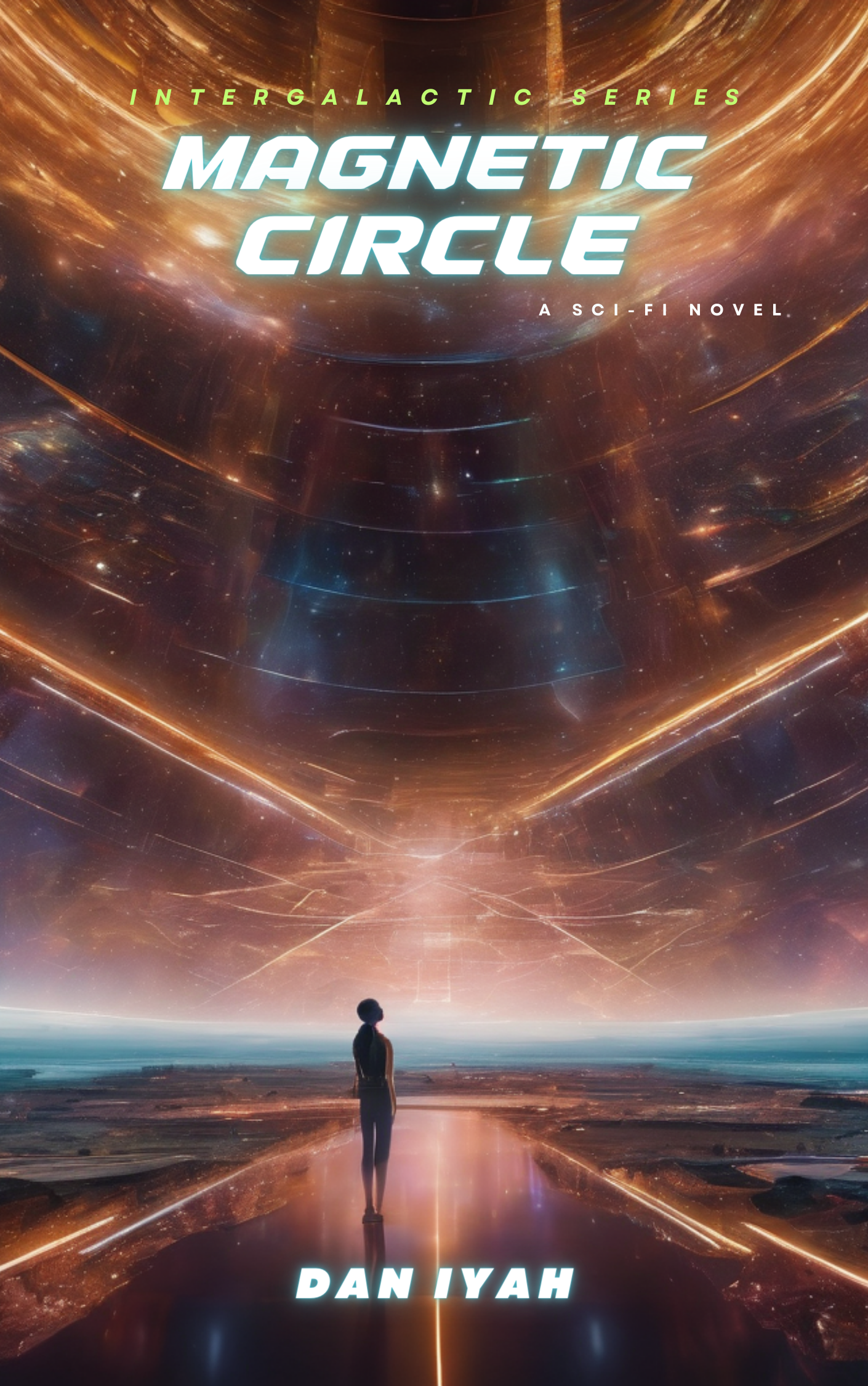 Magnetic Circle Sci-Fi Novel Book Cover