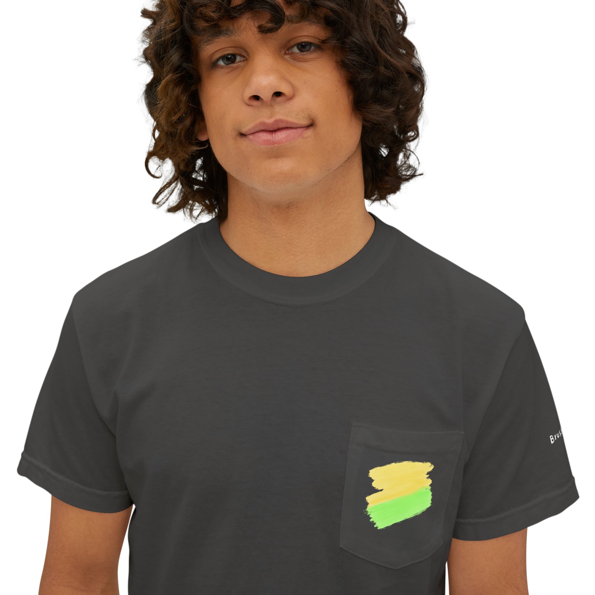 Unisex Pocket T-Shirt #8 Person 1 Closeup (1)