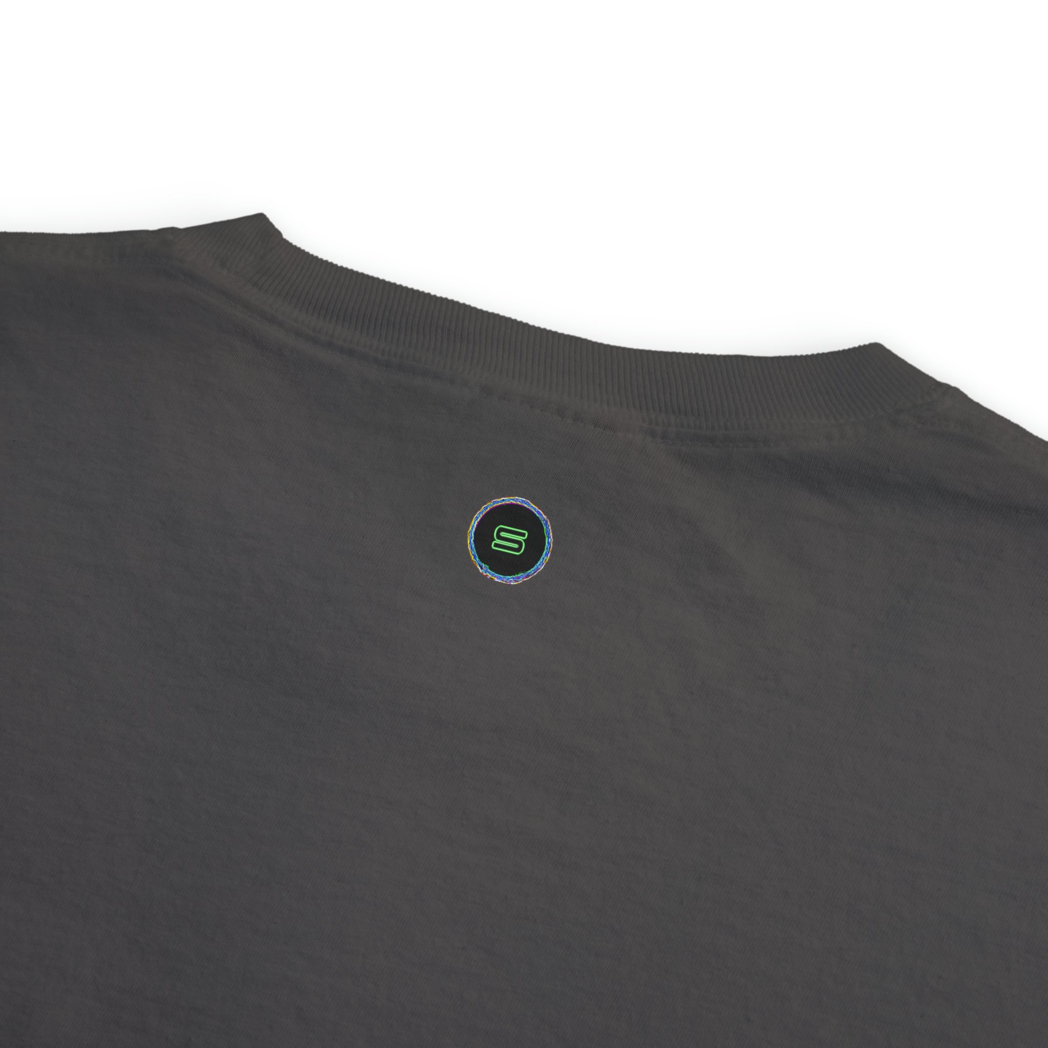 Unisex Pocket T-Shirt Back Collar Closeup (1)